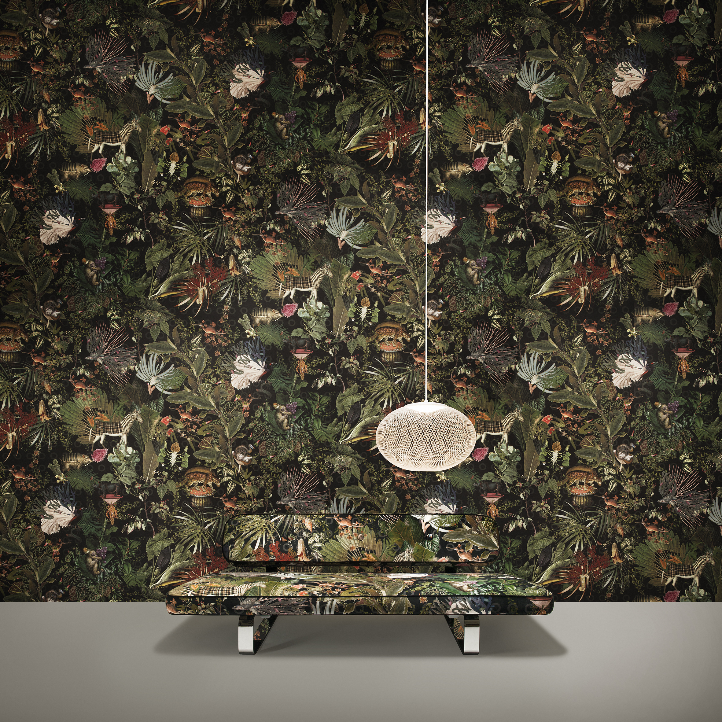 Menagerie of Extinct Animals Wallcovering - Moooi, image size:2362x2362
