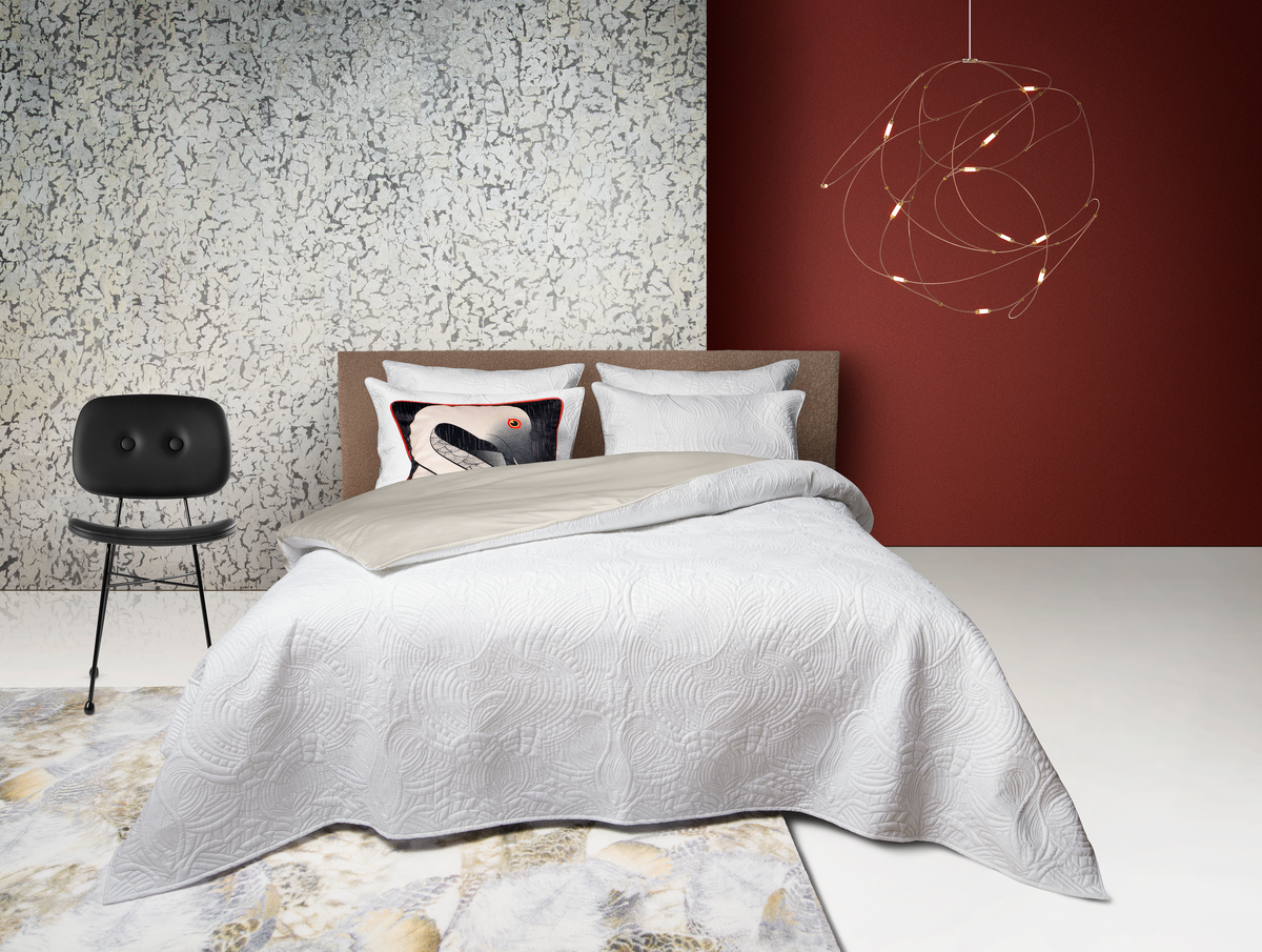 Embroidered Dodo Pavone Duvet Cover