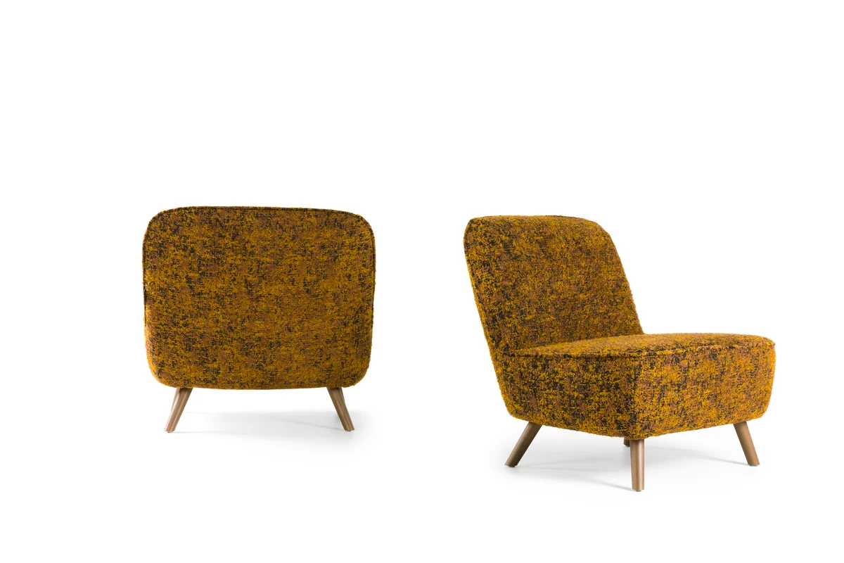 Cocktail Chair Bearded Leopard front and back