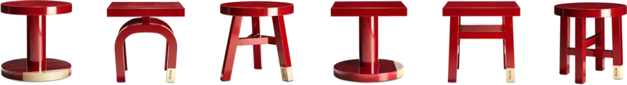 Common Comrades — Seamstress by Moooi — Side Table — Contemporary and Sculptural style, Solid Birch and Lacquer — product image 2