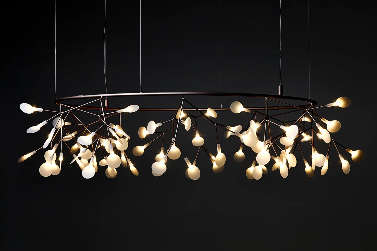 Heracleum The Big O suspension light front view black background