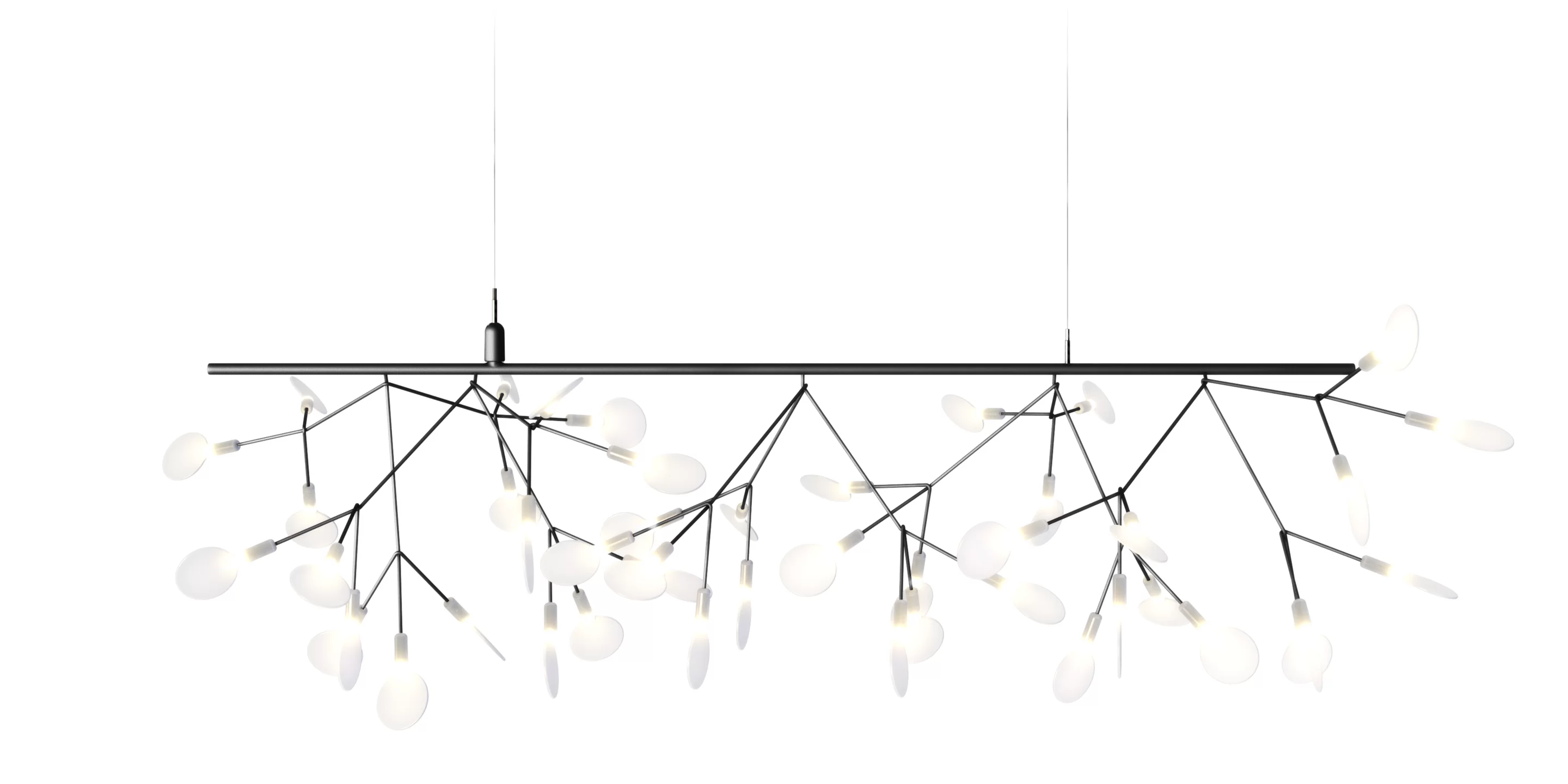 Heracleum Endless suspension light Nickel single branch