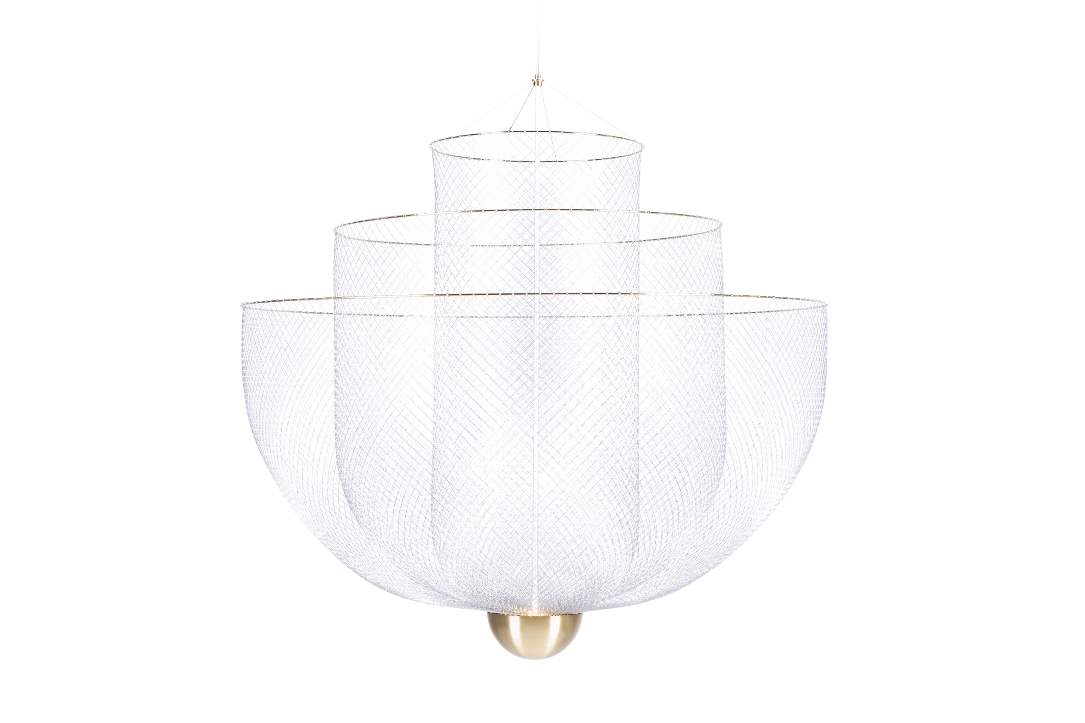 Meshmatics chandelier front view