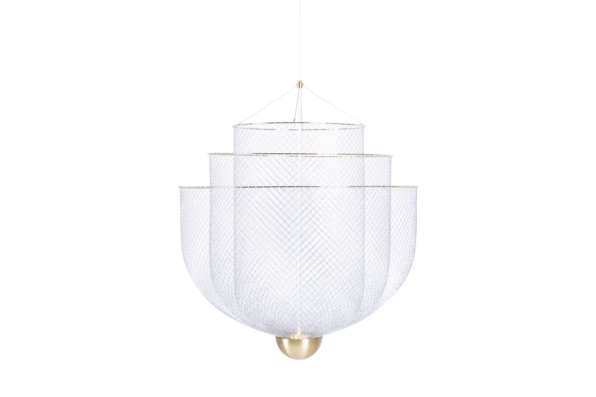 meshmatics chandelier white background sequence
