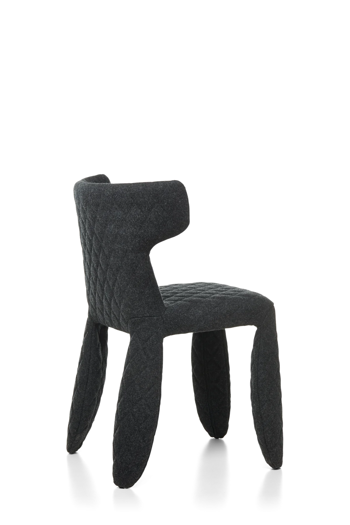 Monster Chair Divina Melange dark grey face and arms black left view