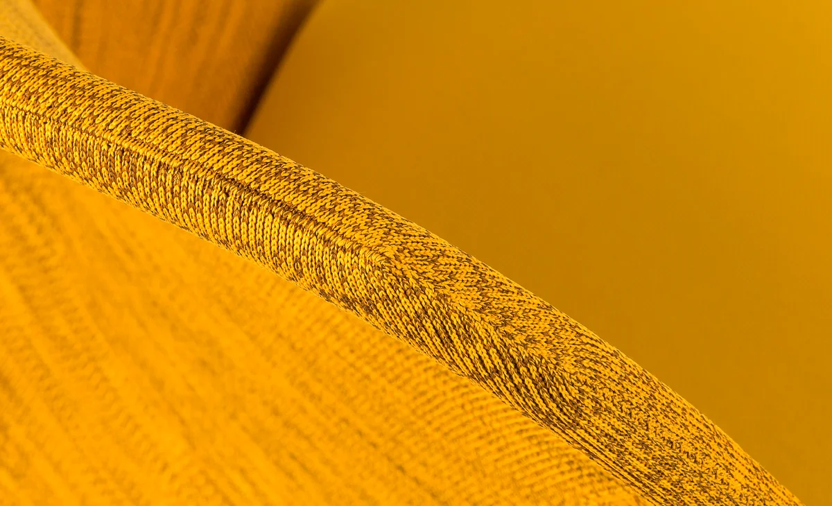 Shift Dining Chair Ochre yellow detail