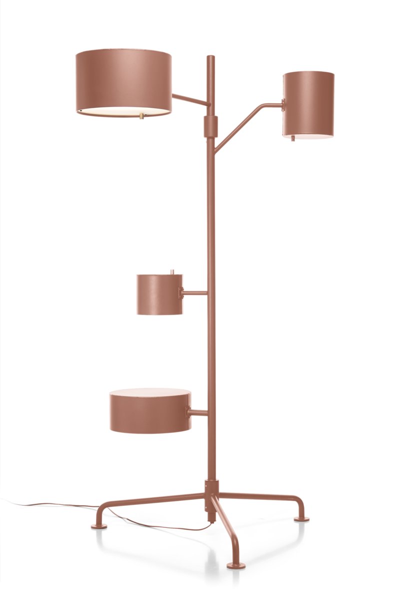 brown floor lamp