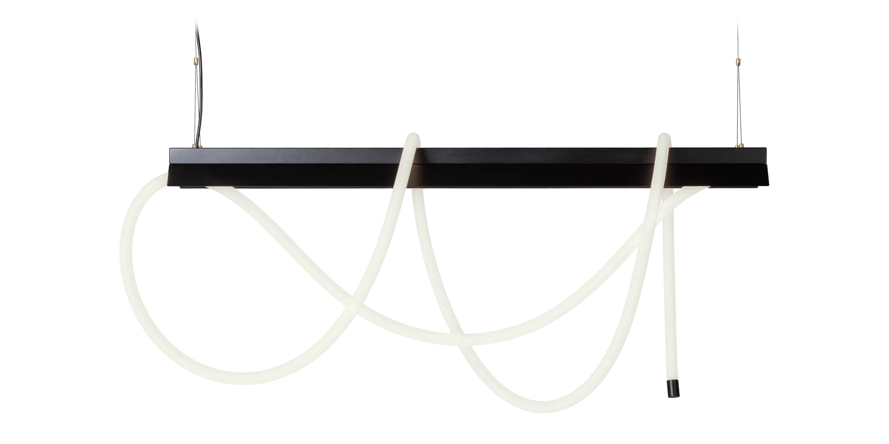 Tubelight 500 by Moooi, Suspension Light — Contemporary and Sculptural style, in Powder-coated Metal and Silicone