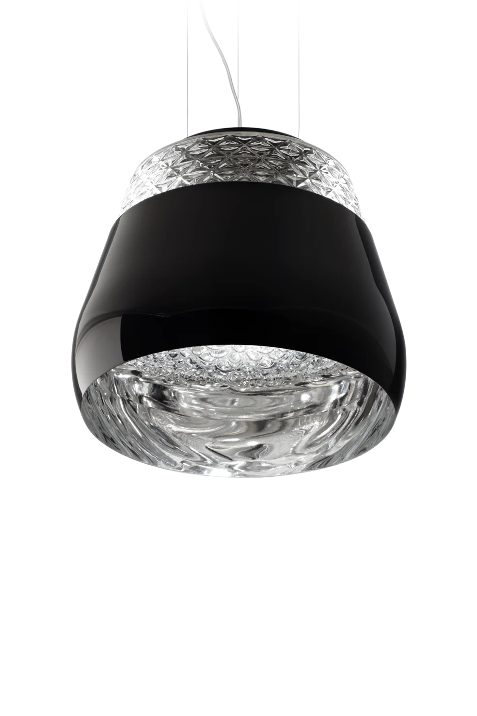 Valentine suspension light black front view