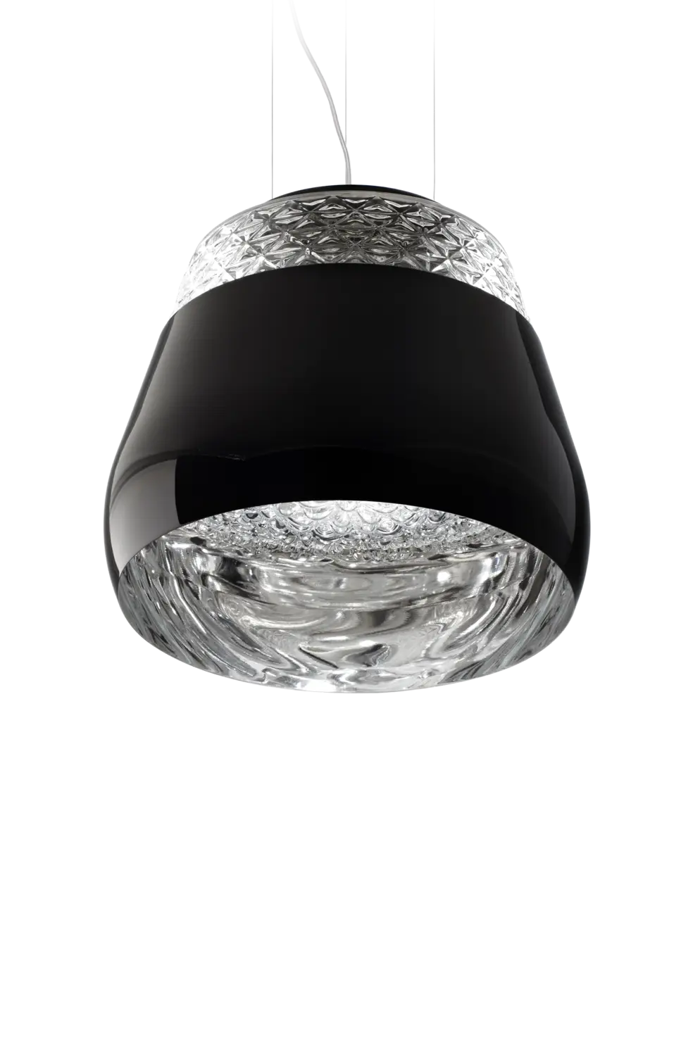 Valentine suspension light black front view