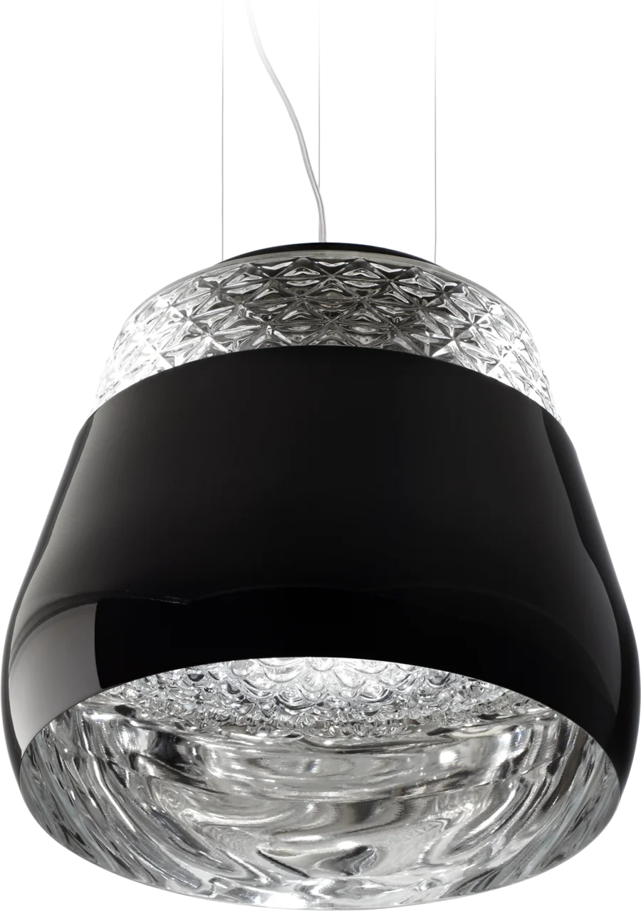 Valentine suspension light black front view