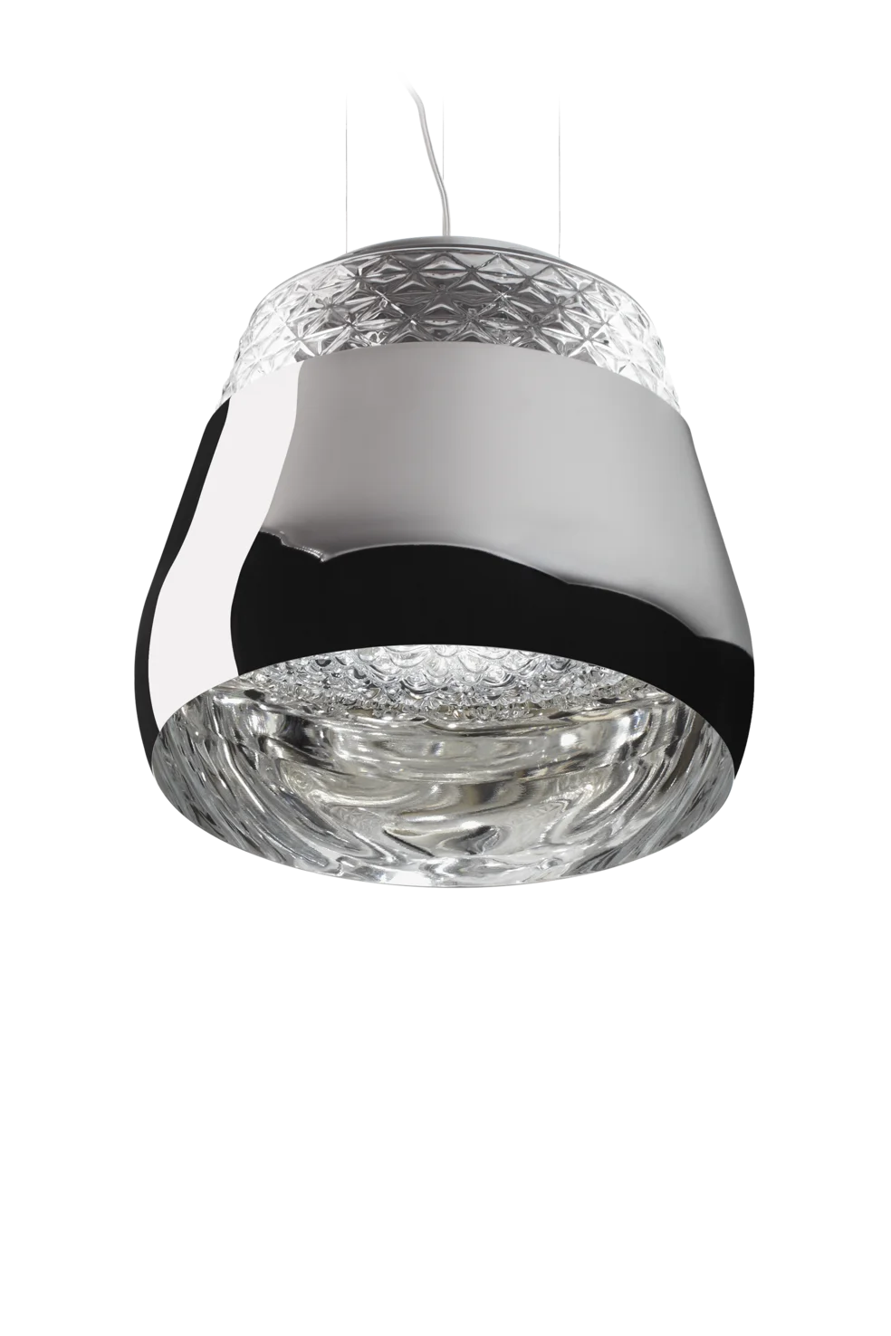 Valentine suspension light silver front view