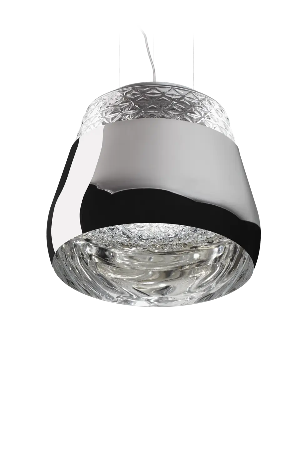 Valentine suspension light silver front view