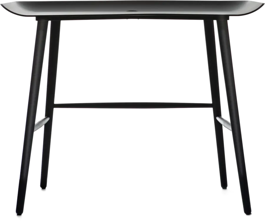 Woood desk front view