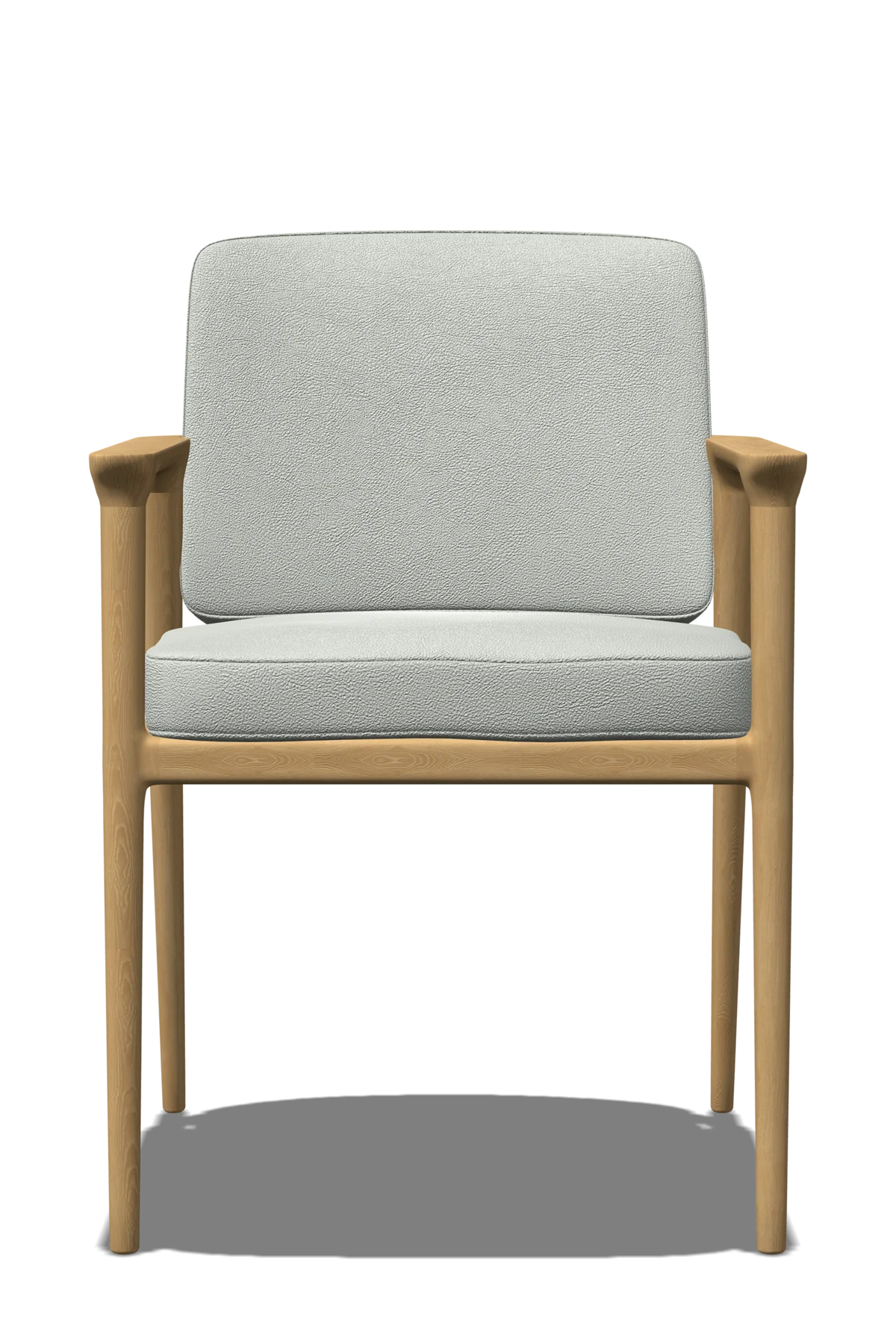 Zio Dining Chair white front view