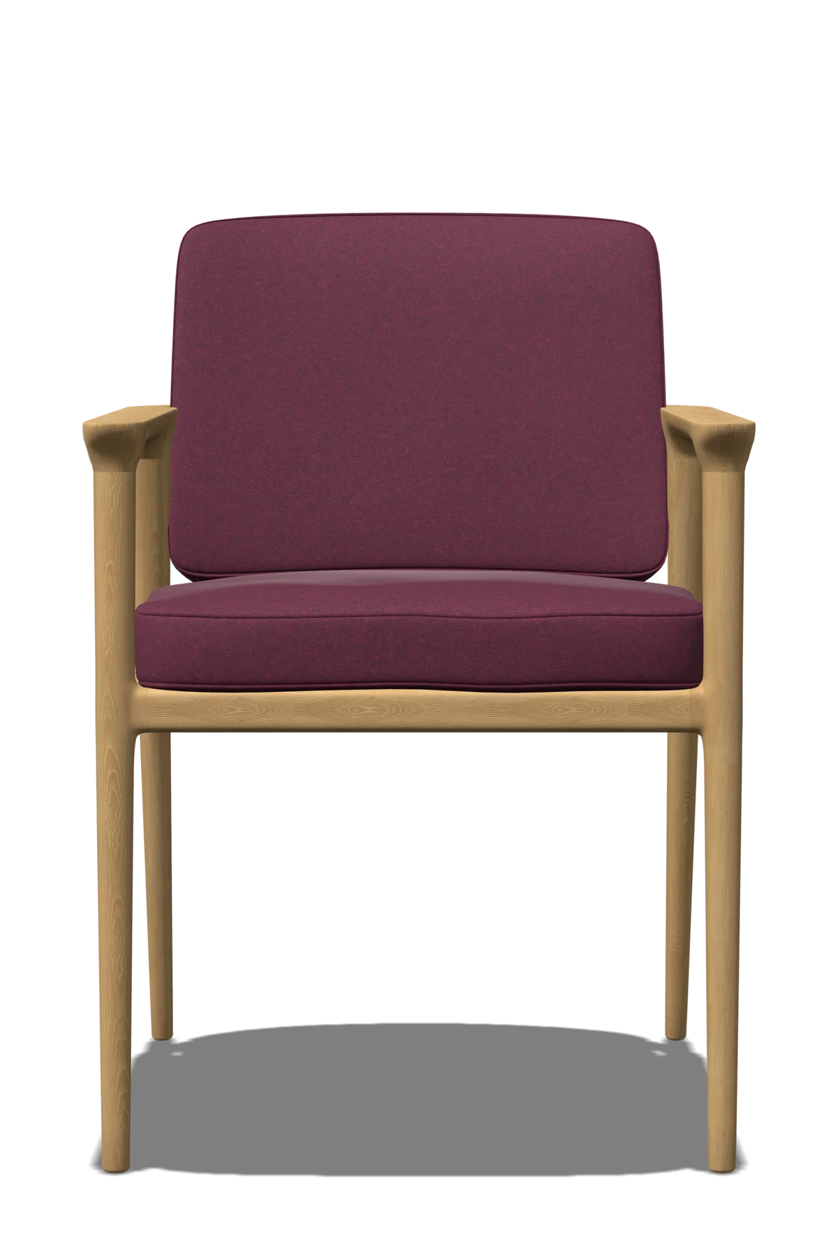 Zio Dining Chair purple front view