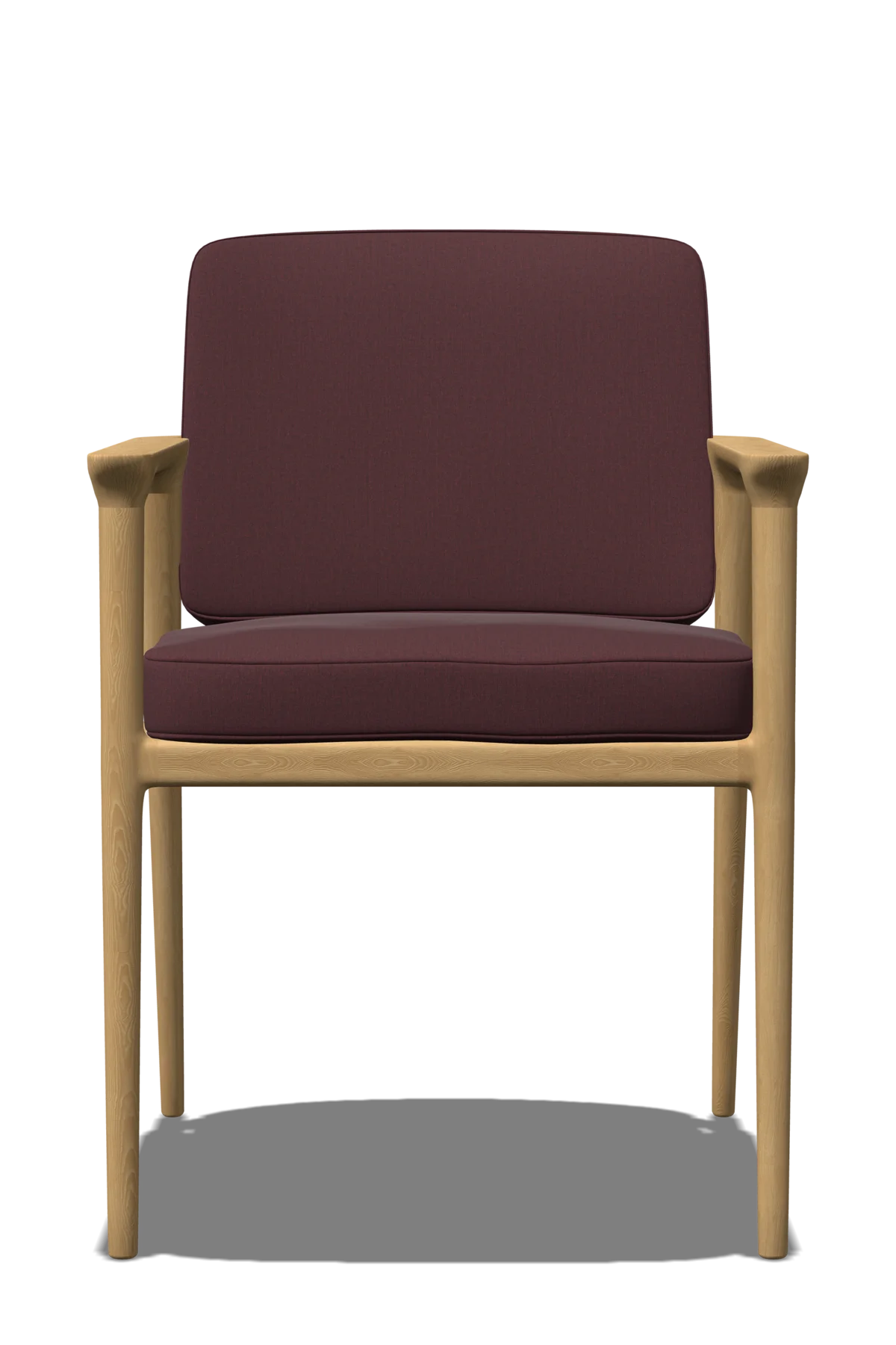 Zio Dining Chair red front view