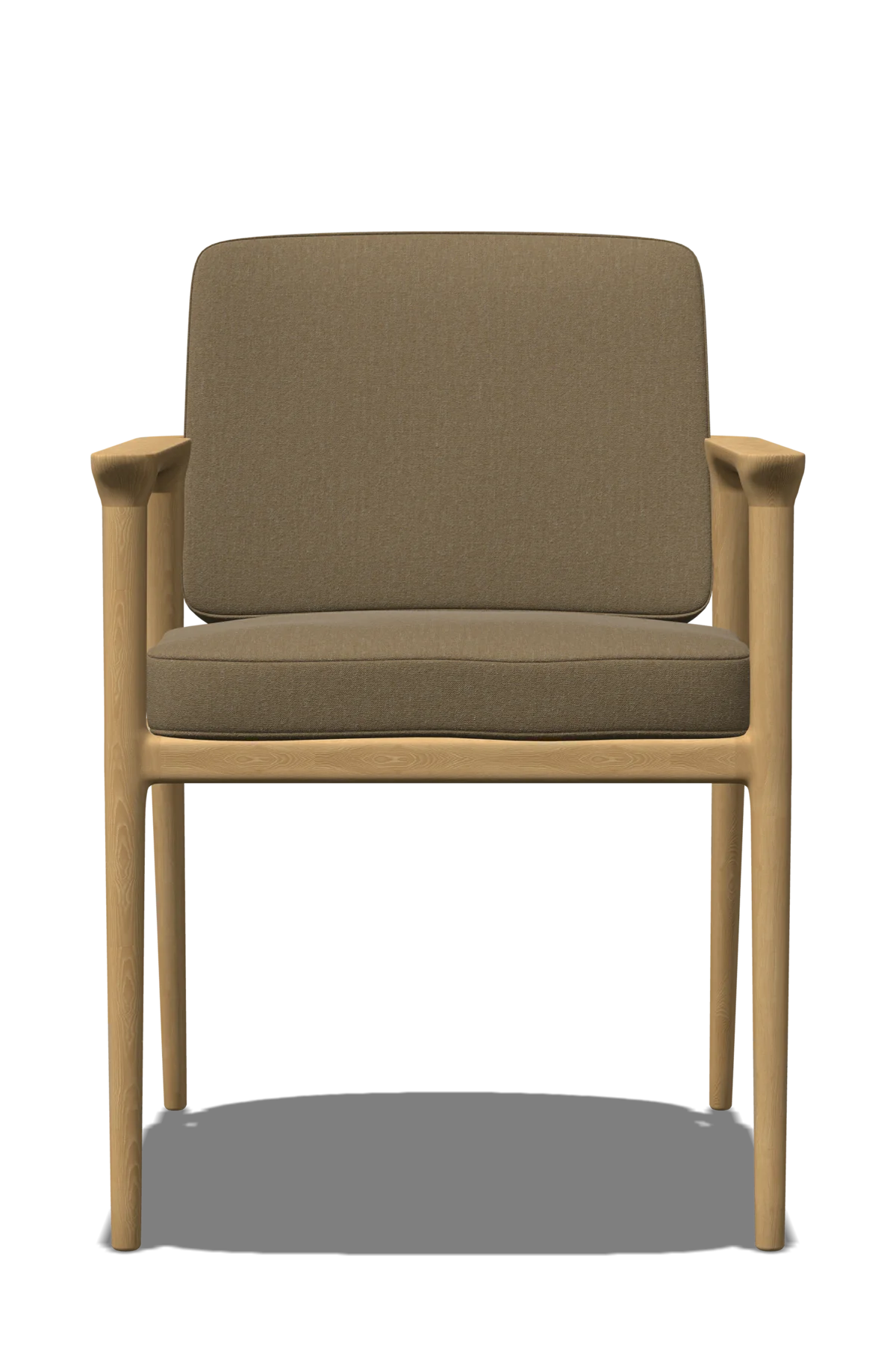 Zio Dining Chair yellow front view
