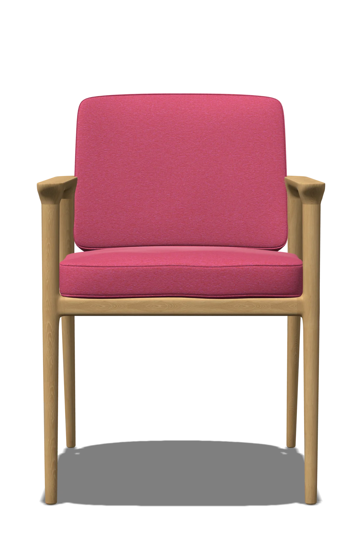 Zio Dining Chair pink front view